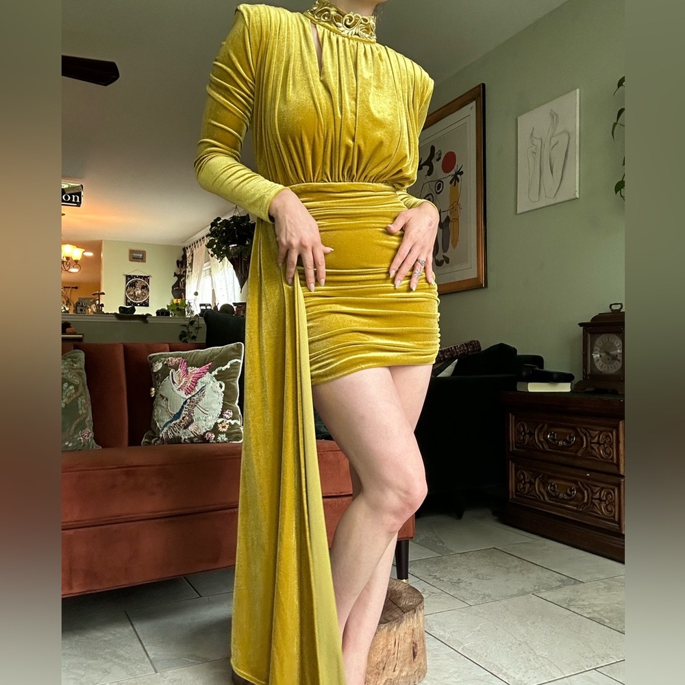 Miss Circle “Carey Gold” limited Released  Drape Dress